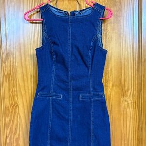 For-Ever 21 Denim Sleeveless Dress